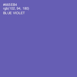 #665EB4 - Blue Violet Color Image